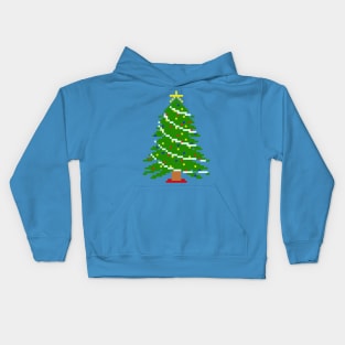 Pixel Art - X-mas Tree Kids Hoodie